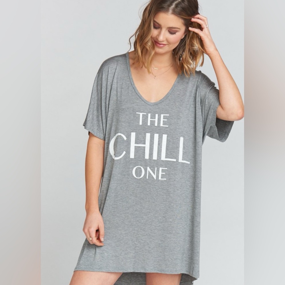 Show Me Your MuMu Benji Slinky Tunic Tee The Chill One Bridesmaid NW ANY SIZE